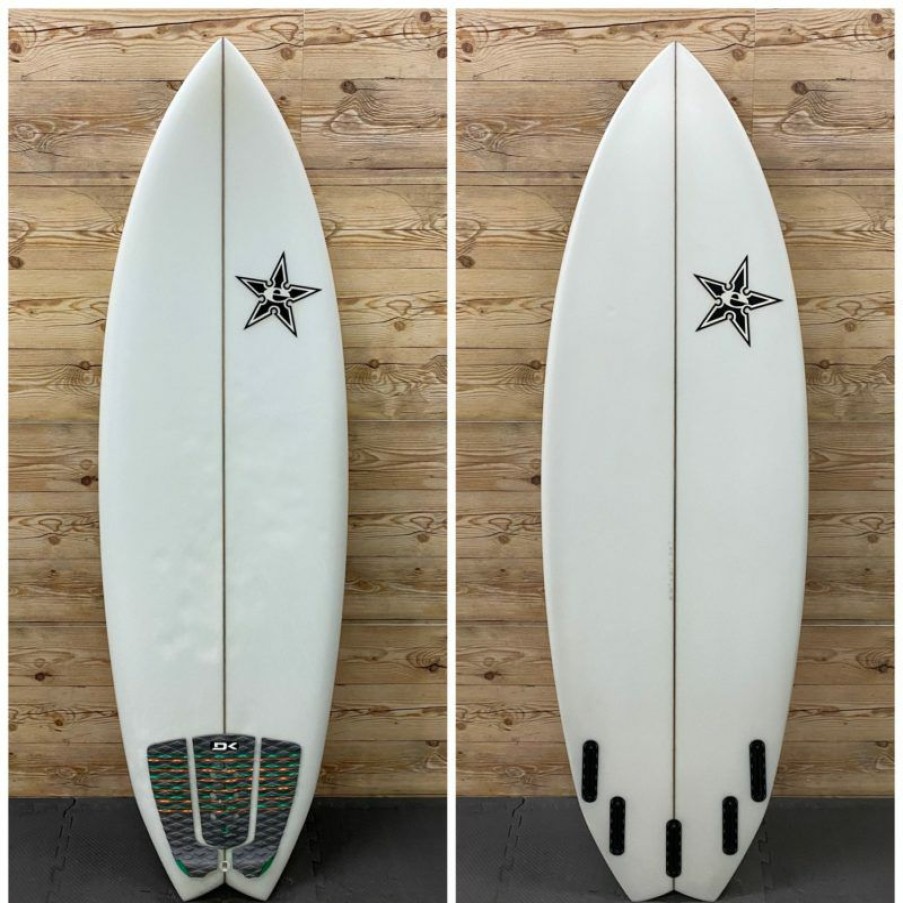 Fin Setup * | Best Sale 5'10" X 21 X 2.5 Ezera Shortboard Surfboard