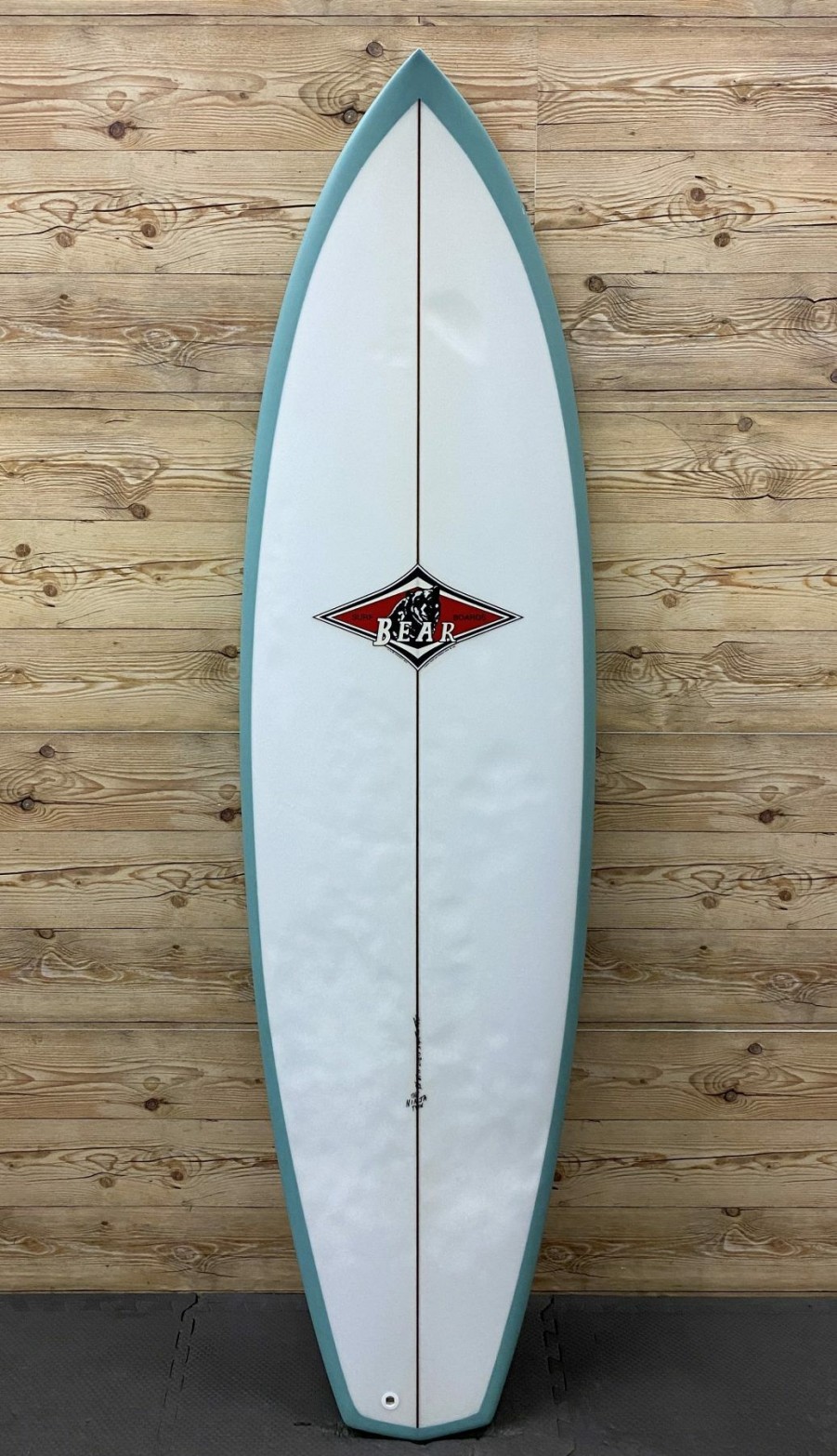 Fin Setup * | Fashion 6'6 X 21 1/2 X 3 1/4 Bear Shaped By Roger Hinds "Ninja Twin" Funboard Surfboard