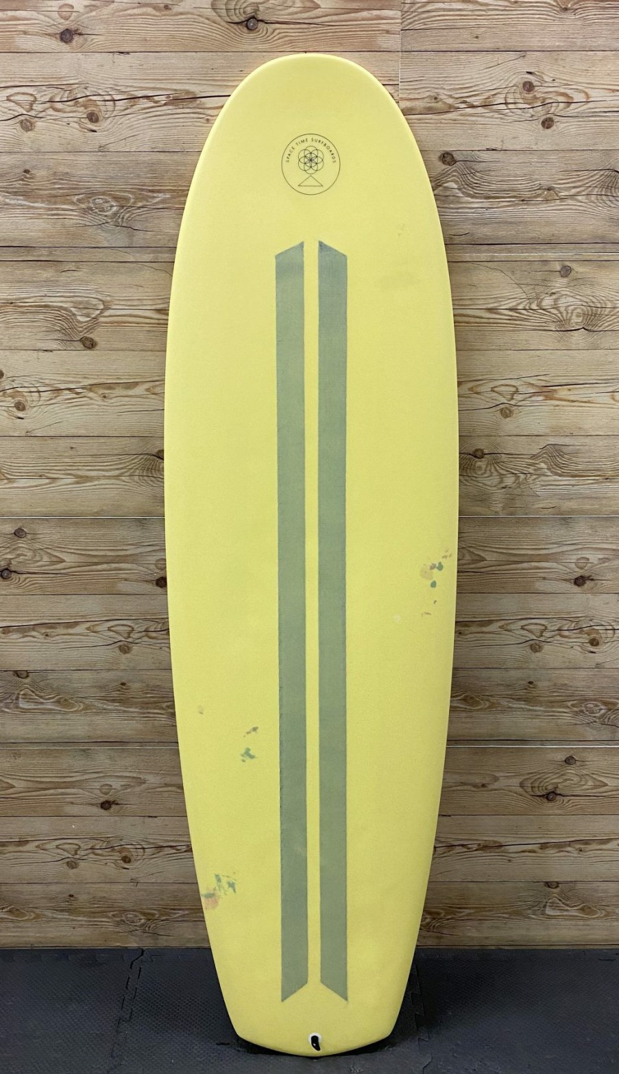 Fin Setup * | Cheap 6'1 X 22 X 2 3/4 Space Time "Are Two De Too" Quad Fin Mini Simmons Surfboard