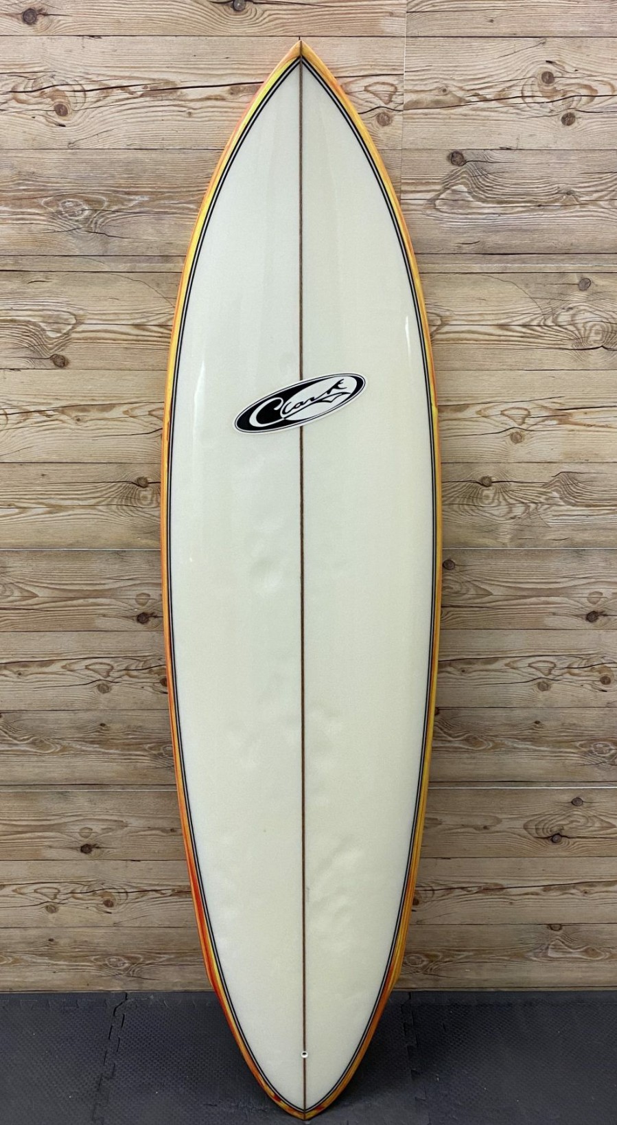 Fin Setup * | Good Quality 6'1 X 19 1/2 X 2 5/8 Jeff Clark Single Fin Surfboard