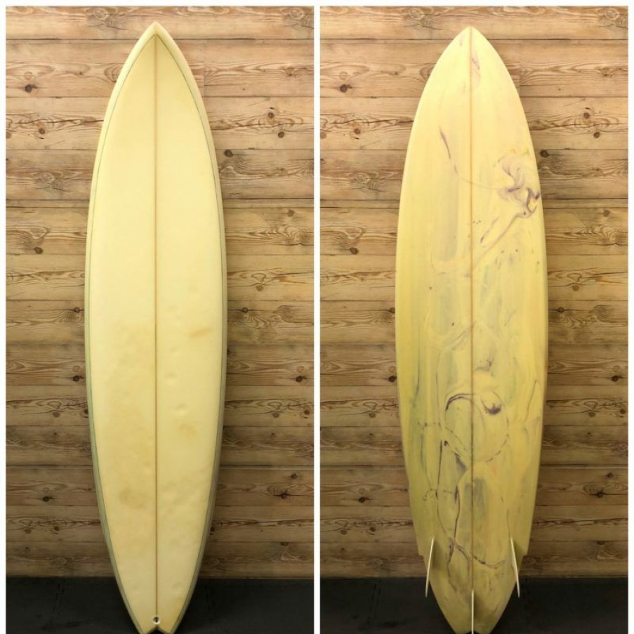 Fin Setup * | Best Sale 6'10" X 20 1/8 X 2 1/2 Redman Rail Channel Shortboard Surfboard