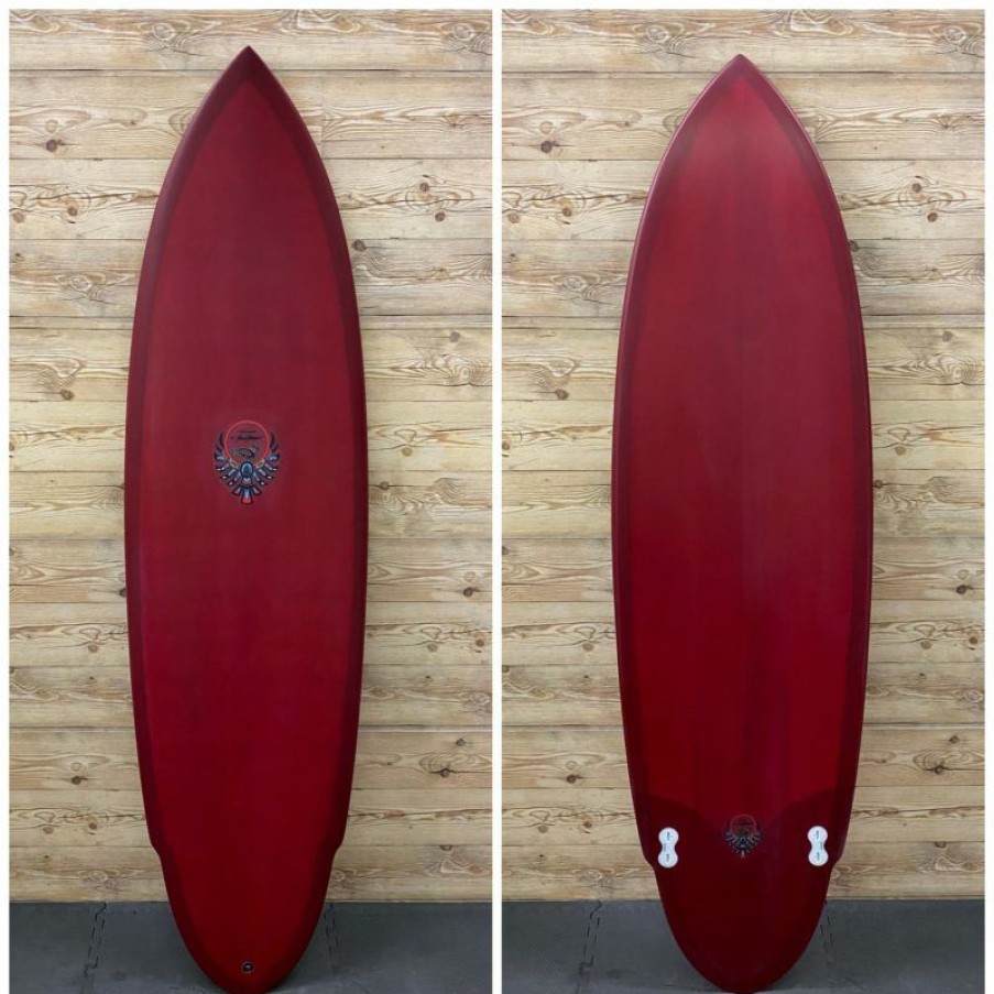 Fin Setup * | Popular Brand New 6'10" X 22 1/4 X 2 3/4 Von Sol Eps "Mid Shadow Twin" Mid-Length Surfboard