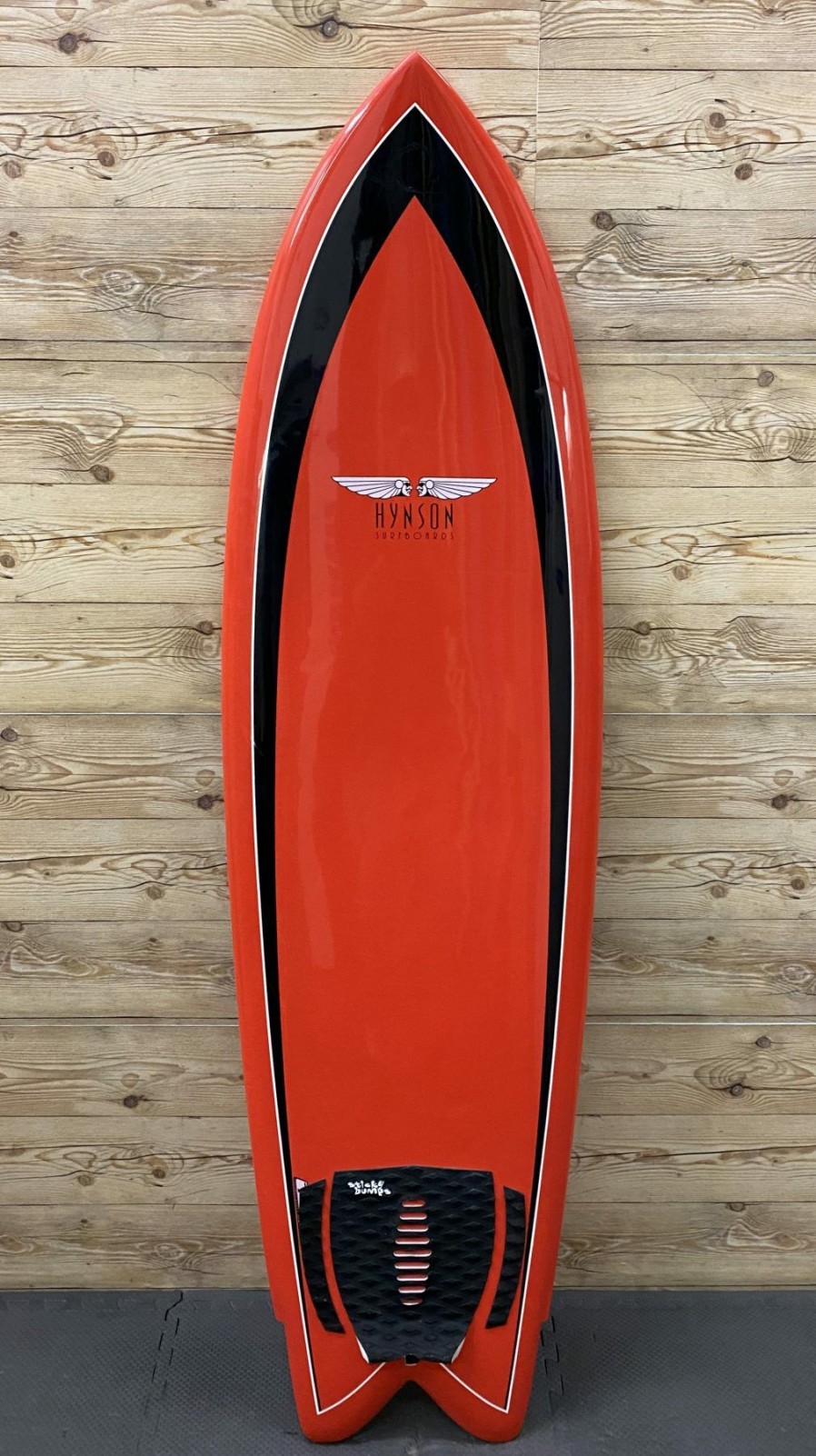 Fin Setup * | Cheaper 6'2 X 21 1/8 X 2 1/2 Hynson "Black Knight" Boardworks Quad Fish Surfboard