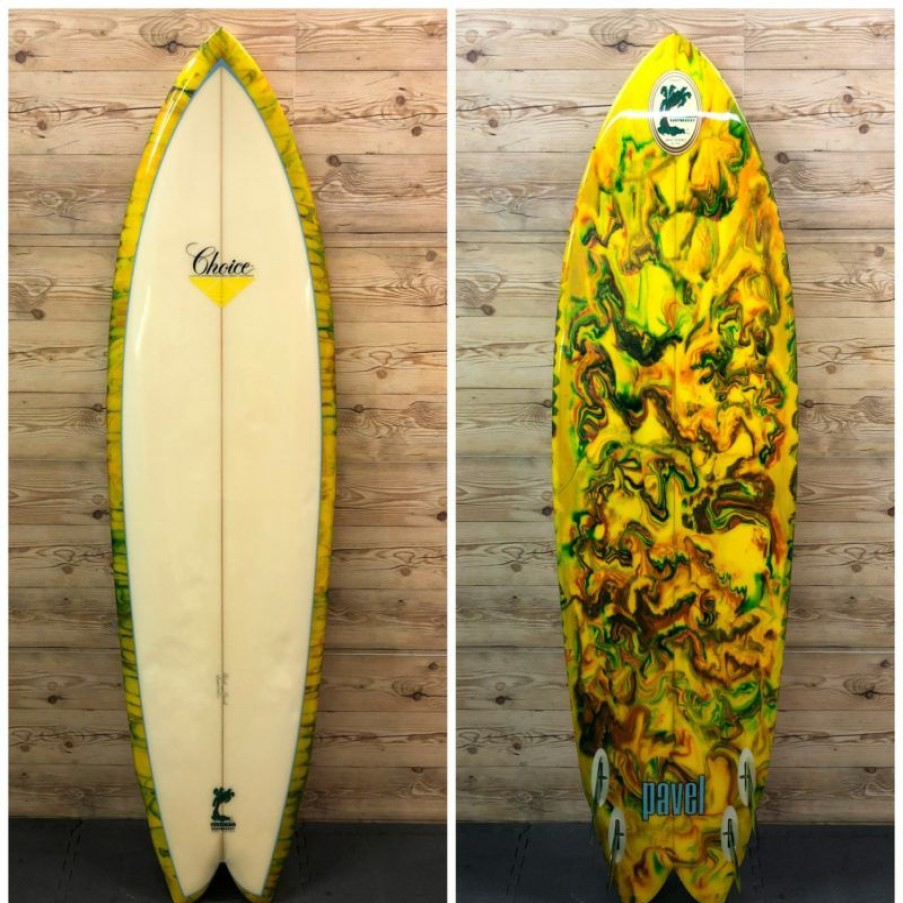 Fin Setup * | Cheap 6'4 X 21 X 2 3/4 Rich Pavel "Speed Dialer Quad" Fish Surfboard