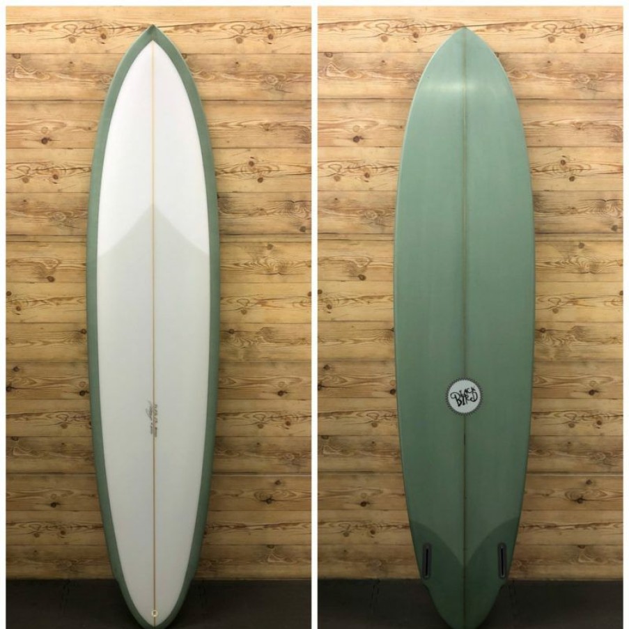 Fin Setup * | Lower Prices Brand New 7'6 X 20 3/16 X 2 3/4 Blackbird "Hawkeye" Mid-Length Twin Pin Surfboard