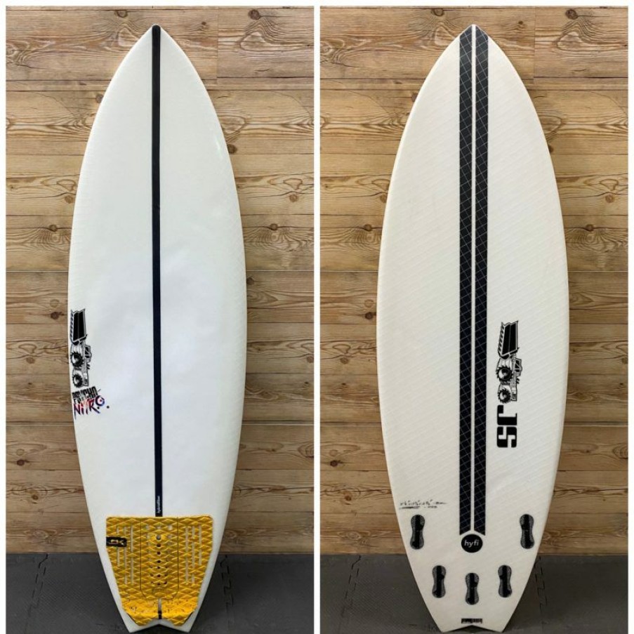 Fin Setup * | Online 5'6 X 19 7/8 X 2 9/16 (30.6L) Js Industries "Psycho Nitro Hyfi" Shortboard Surfboard