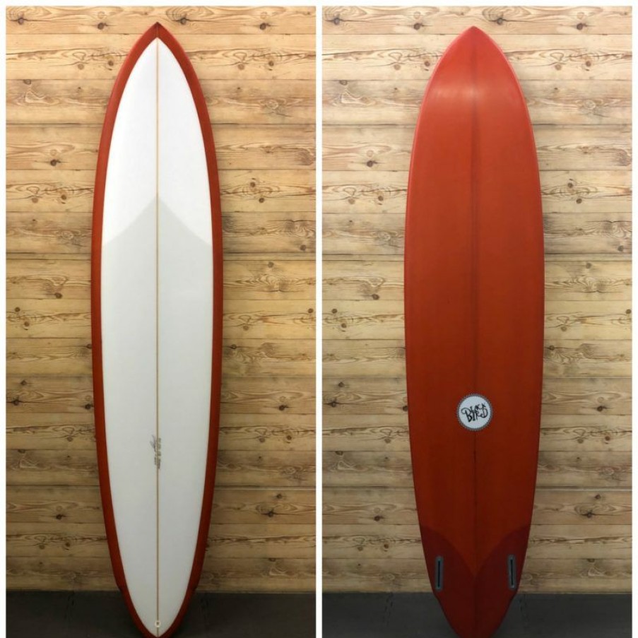 Fin Setup * | Best Quality Brand New 7'10" X 20 5/16 X 2 7/8 Blackbird "Hawkeye" Mid-Length Twin Pin Surfboard