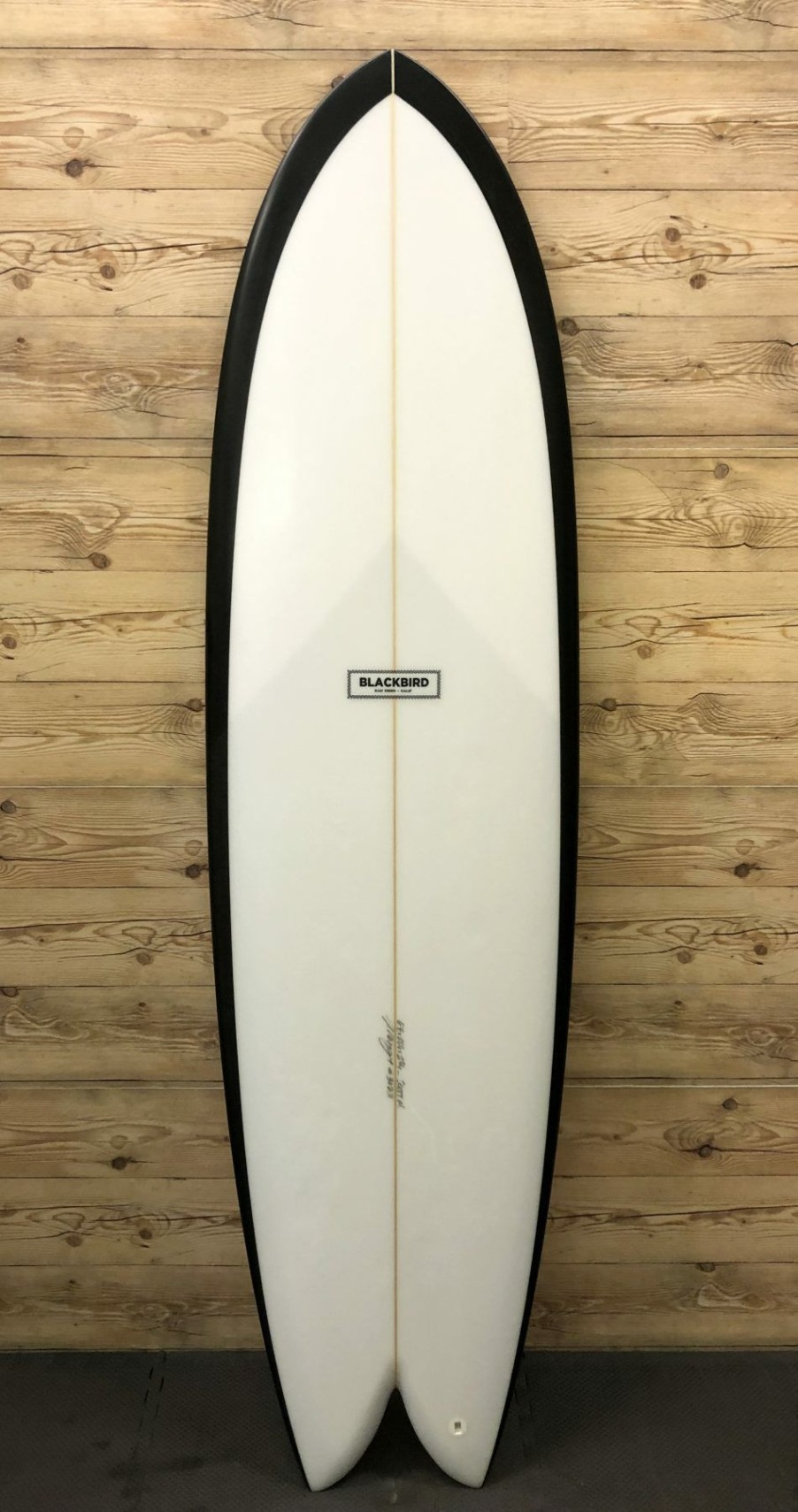 Fin Setup * | Discount Store 6'8 X 21 1/4 X 2 3/4 Blackbird "Super Marine" Longfish Surfboard