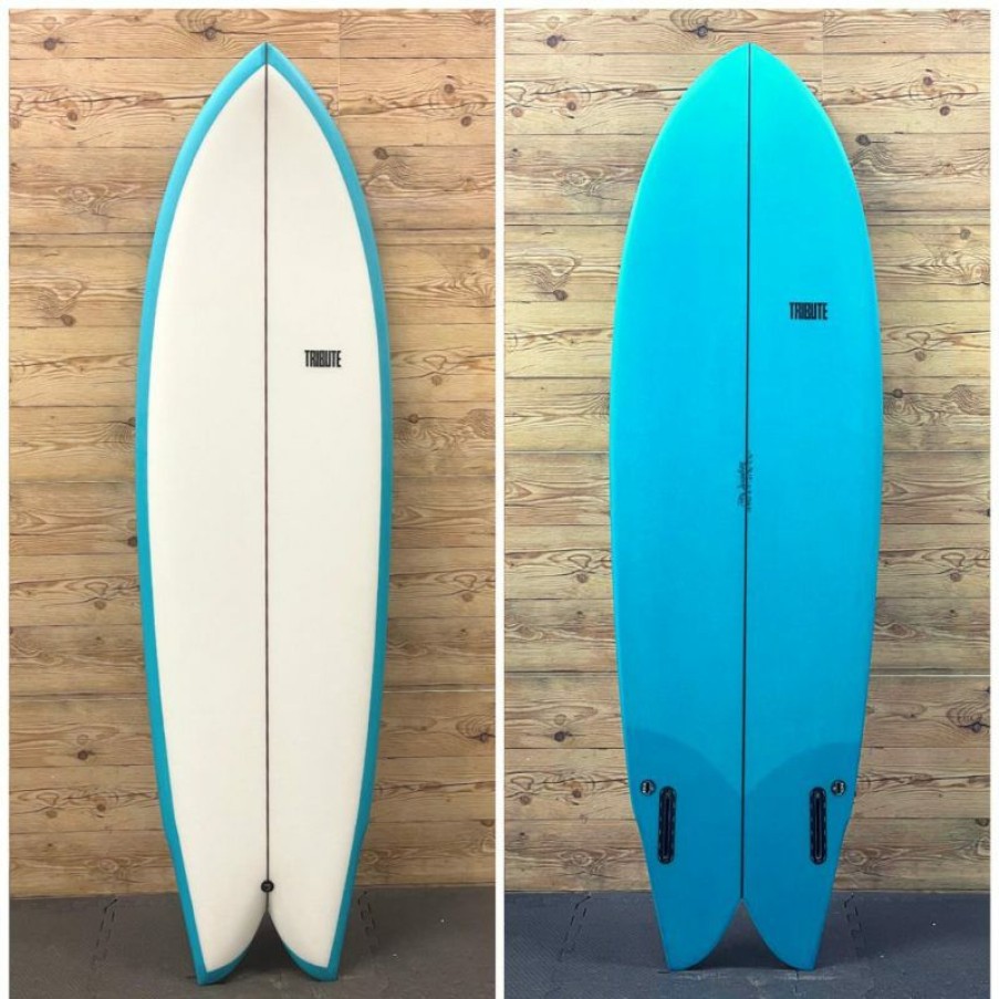 Fin Setup * | Premium Brand New 6'2 X 21 7/8 X 2 3/4 Tribute By Roy Sanchez "Twinzer Fish" Surfboard