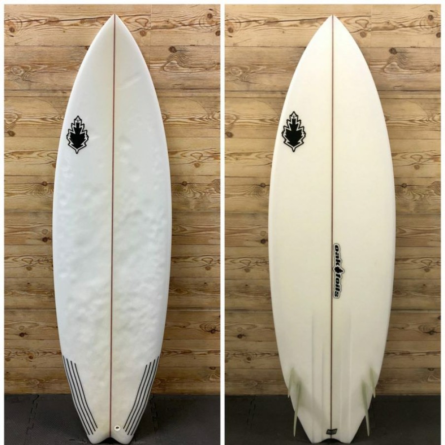 Fin Setup * | High Quality 5'11 X 20 1/2 X 2 5/8 Oak Foils "Twinzer" Fish Surfboard