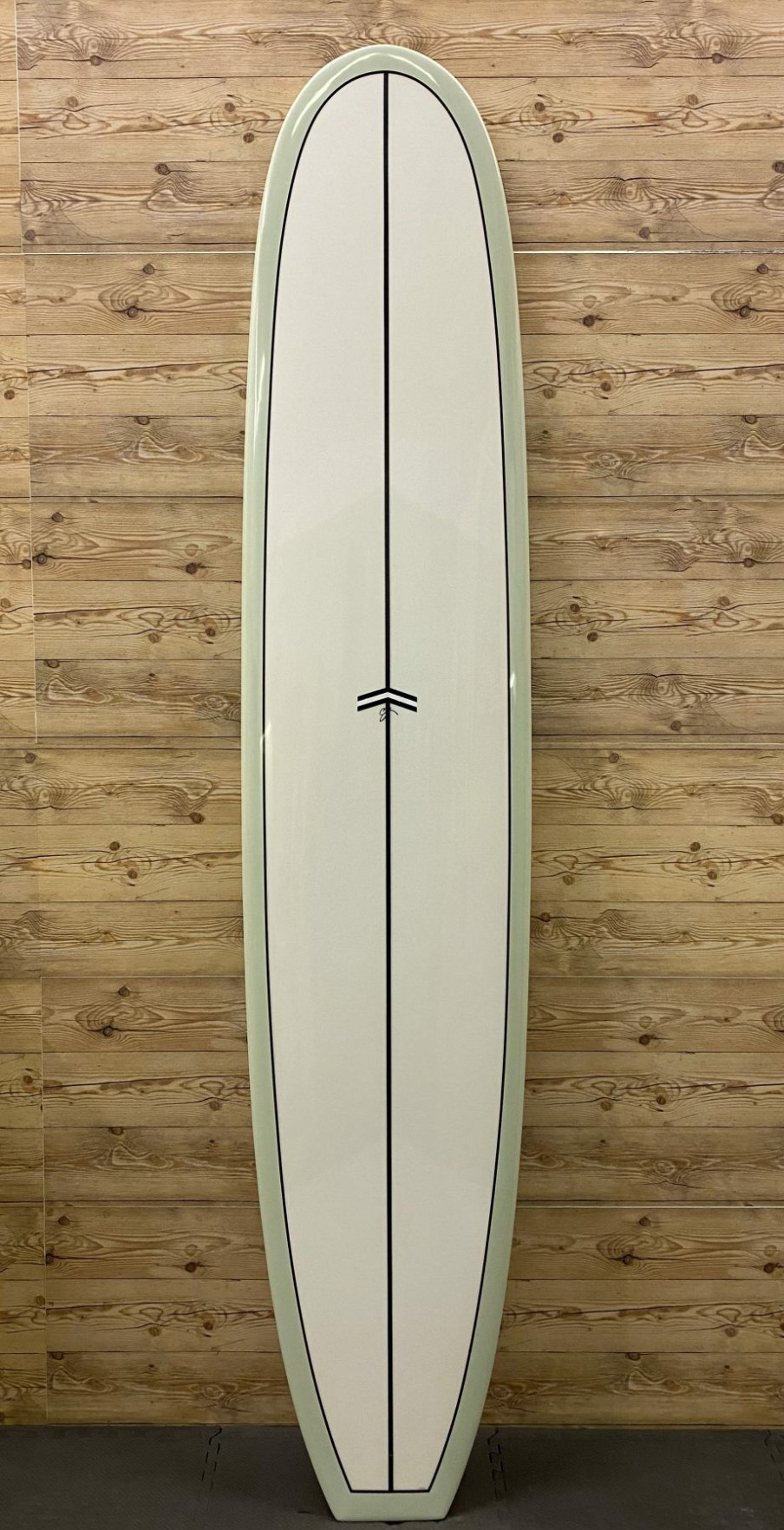 Fin Setup * | Low Price 9'6 X 23 1/2 X 3 Cj Nelson "Sprout" Thunderbolt Silver Longboard Surfboard