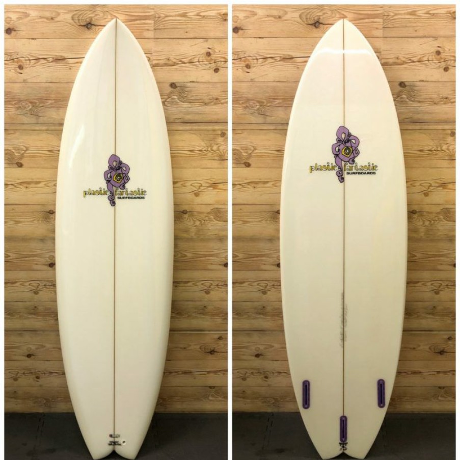 Fin Setup * | Premium Brand New 6'4 X 21 1/4 X 2 3/4 Plastic Fantastic "Rocket Fish" Shortboard Surfboard