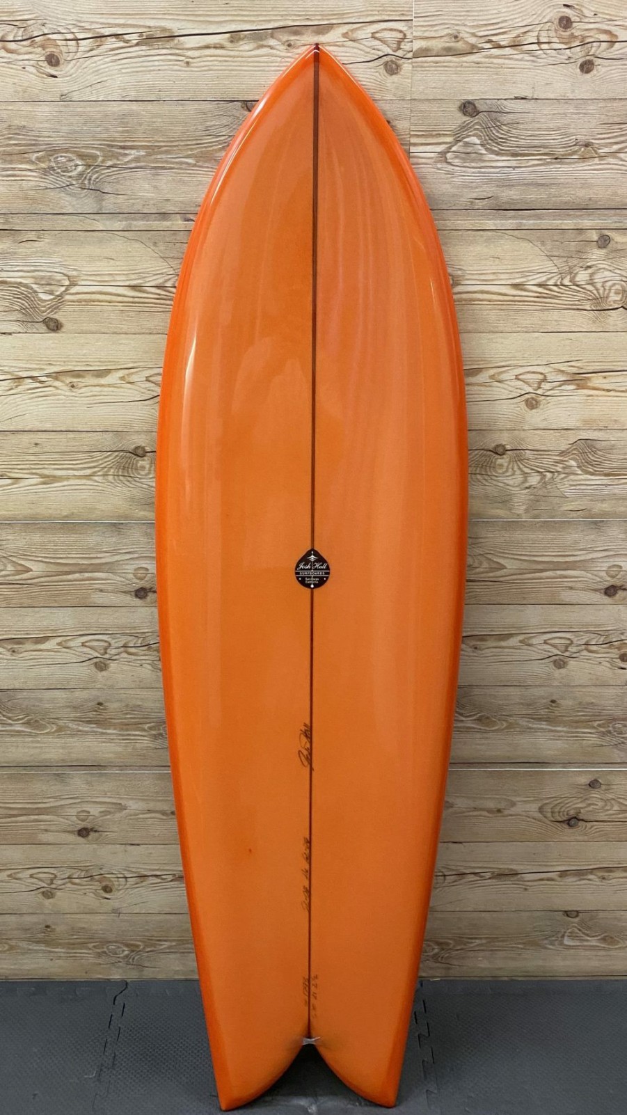 Fin Setup * | Wholesale Brand New 5'10" X 21 X 2 1/2 Josh Hall "Sd Keel Fin" Fish Surfboard