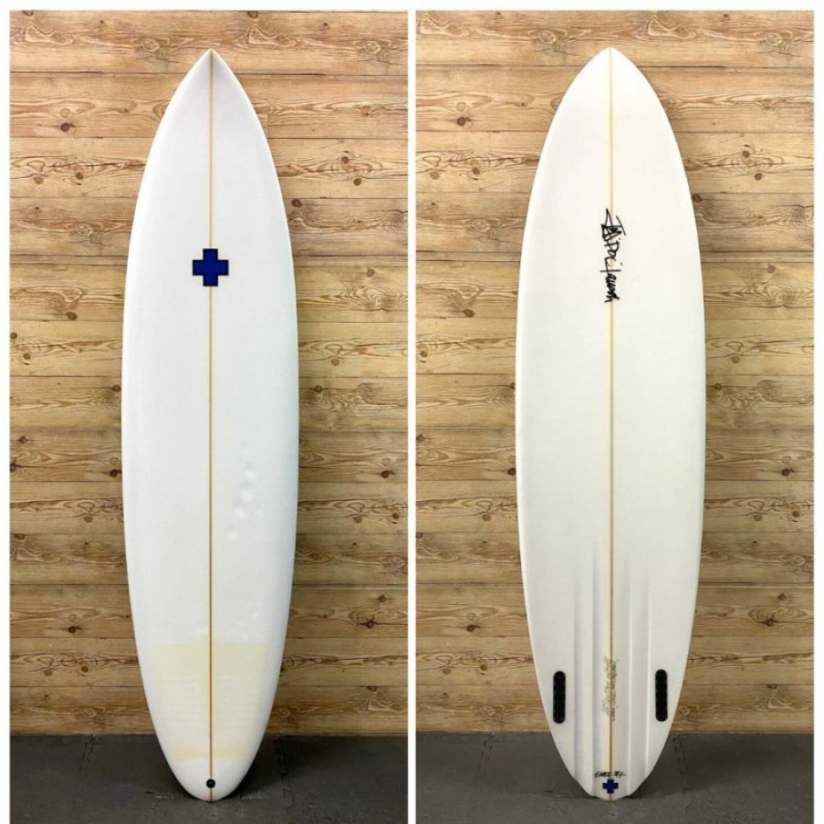 Fin Setup * | New 6'10" X 20.75 X 2.68 Surf Prescriptions "Twin Pin" Mid-Length Surfboard