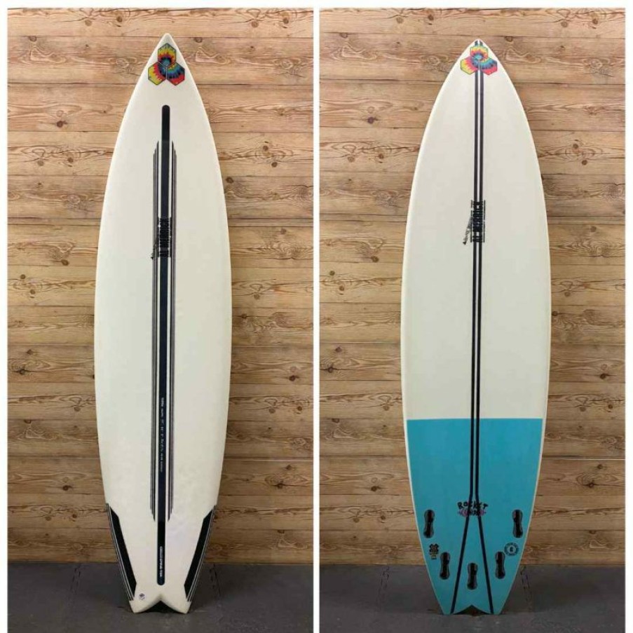 Fin Setup * | Online 7'2 X 22 X 3 (51.76L) Channel Islands "Rocket Wide" Shortboard Surfboard