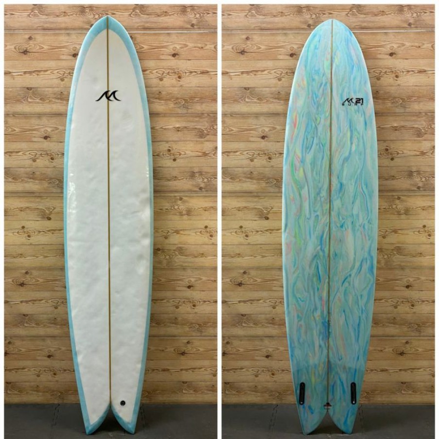 Fin Setup * | Premium 8'6 X 23.25 X 3 March 21 "Long Fish" Longboard Surfboard