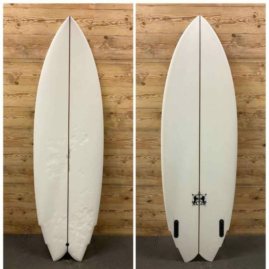 Fin Setup * | Cheap 5'11" X 21 7/8 X 2 7/8 Larry Mabile "Twin Fin" Shortboard Surfboard