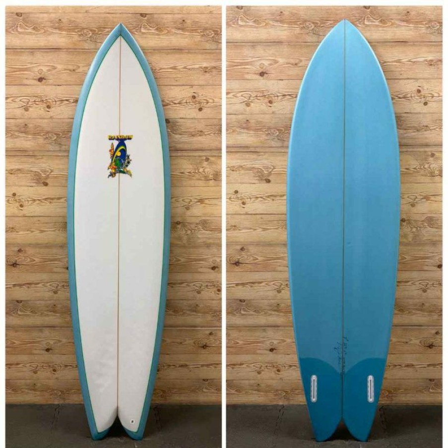 Fin Setup * | Good Quality 7 X 22 1/2 X 2 3/4 Rainbow "Long Keel Fish" Surfboard