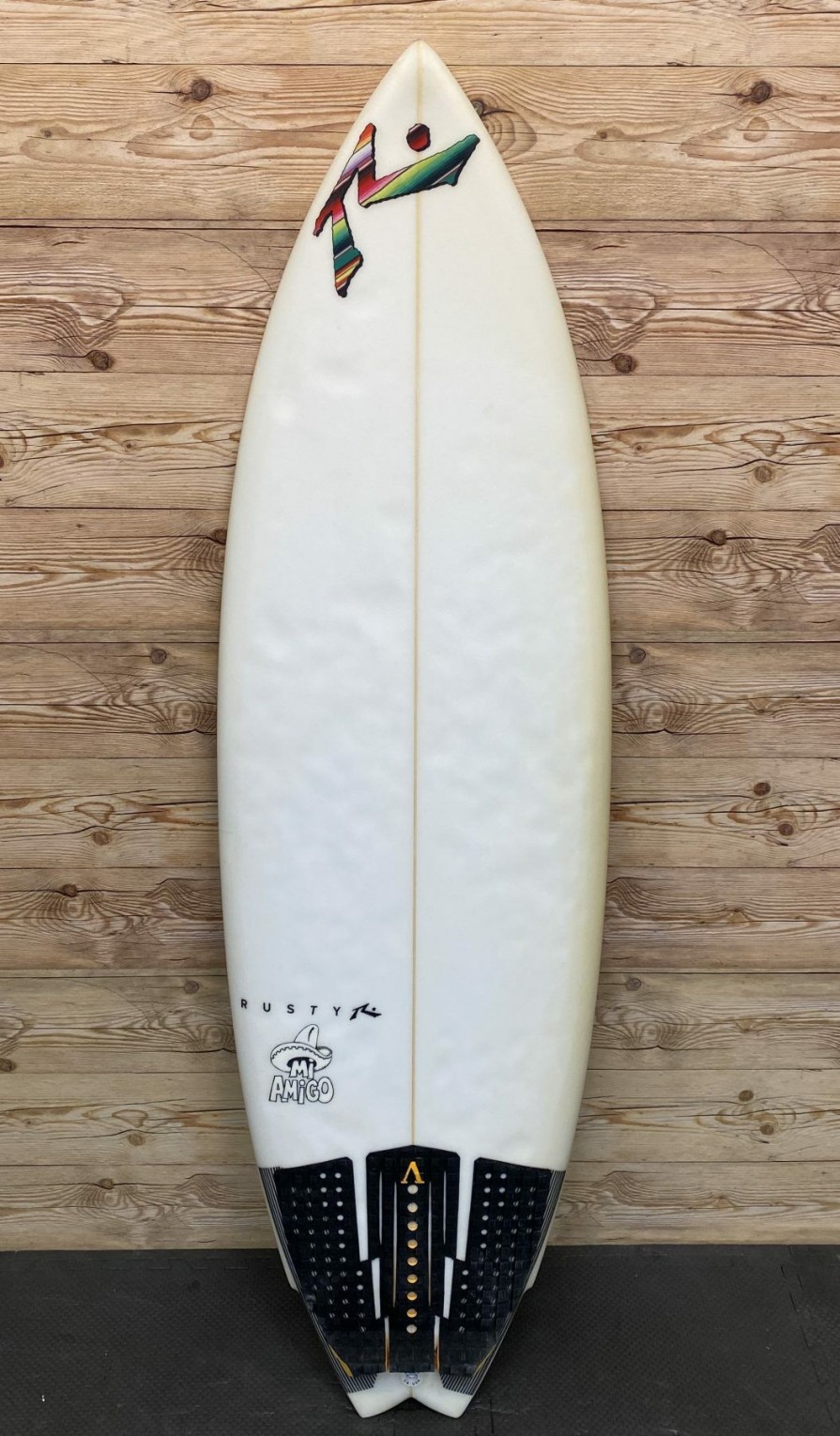 Fin Setup * | Top Sellers 5'7 X 19.62 X 2.22 (27L) Rusty "Mi Amigo" Twin Shortboard Surfboard