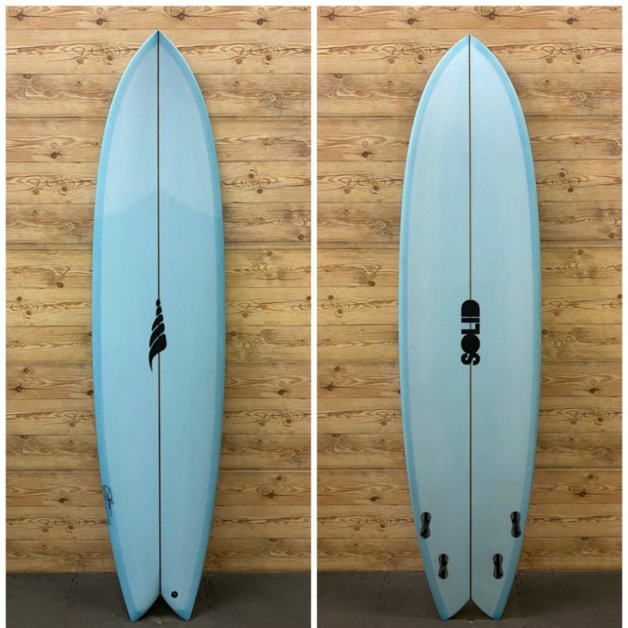 Fin Setup * | Popular Brand New 7'8 X 22.25 X 2.95 (53.9L) Solid "Pescador" Quad Fish Surfboard