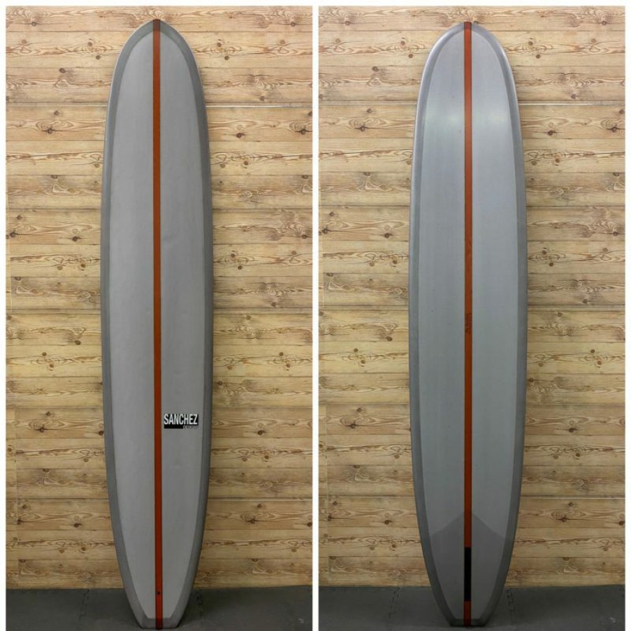 Fin Setup * | Low Price 9'6 X 22 1/2 X 3 Roy Sanchez Noserider Longboard Surfboard