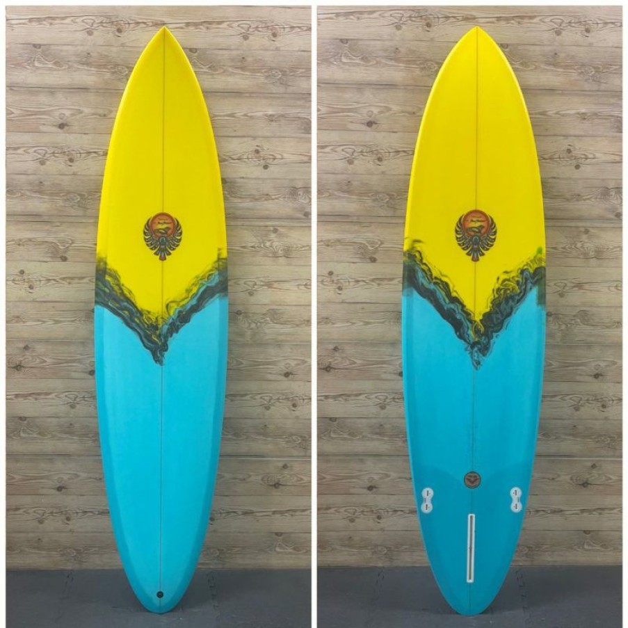 Fin Setup * | Online 7'5 X 21 3/4 X 2 3/4 Von Sol "Hyper Glide 2.0 " Mid-Length Surfboard