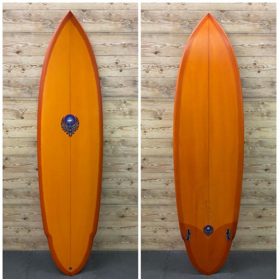 Fin Setup * | Popular Brand New 7'2 X 22 1/2 X 2 3/4 Von Sol Eps "Mid Shadow Twin" Mid-Length Surfboard