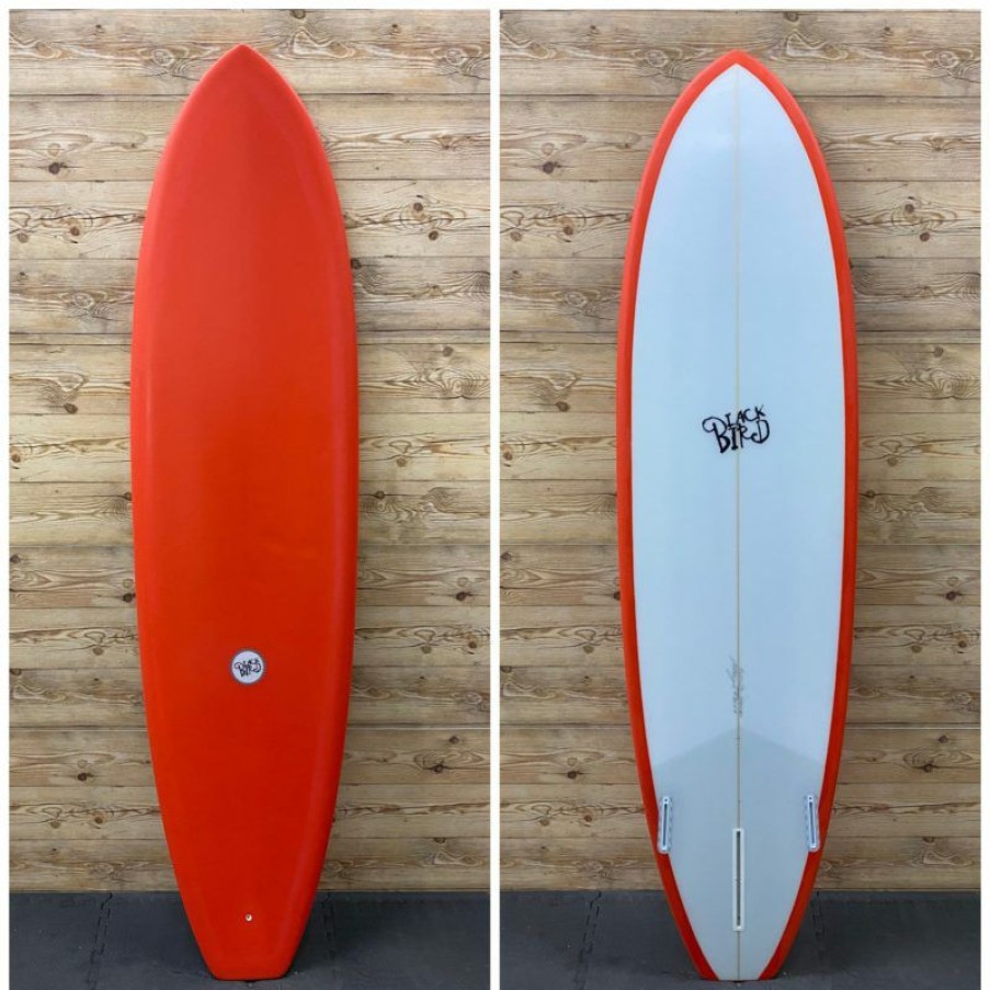 Fin Setup * | Lower Prices Like New 7 X 21 X 2 5/8 Blackbird "Hawkeye Square" Mid-Length Surfboard