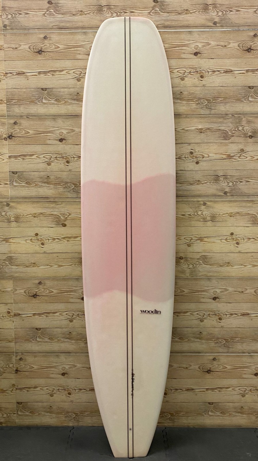 Fin Setup * | Reliable Quality 8'6 X 23 1/8 X 3 Woodin "Mini Bucket Head" Longboard Surfboard