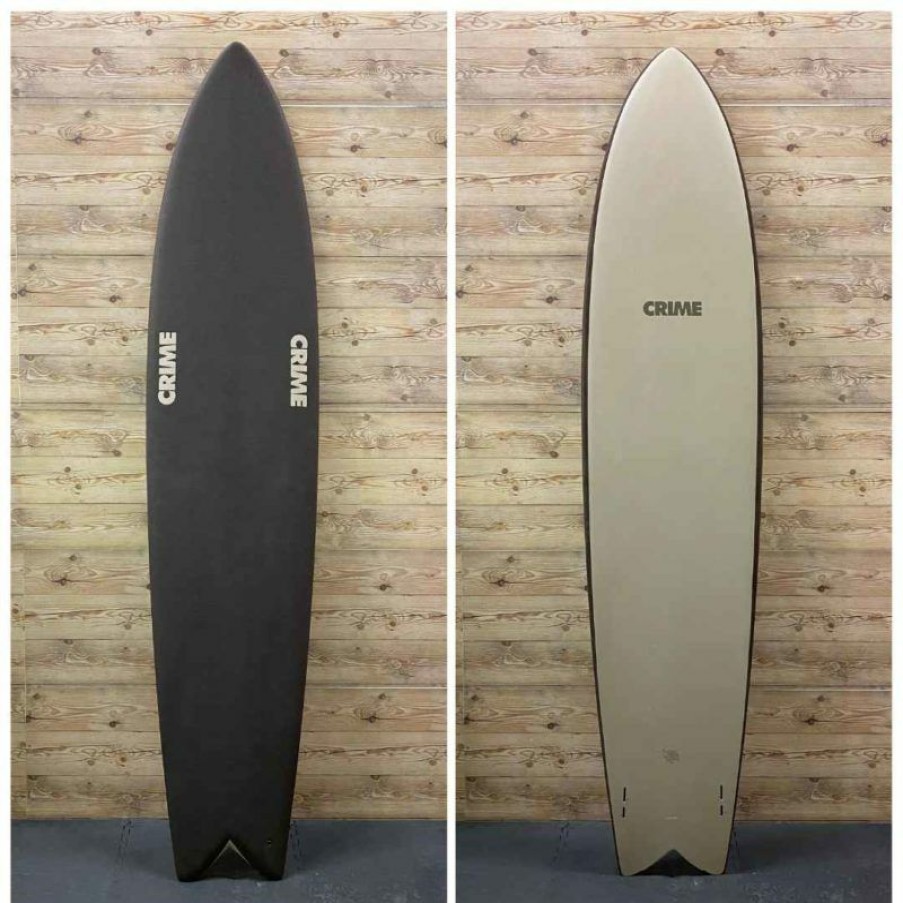 Fin Setup * | Popular 8'10" X 23.13 X 3.32 (80L) Crime Surf "Long Fish" Surfboard