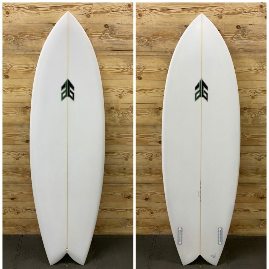 Fin Setup * | Lower Prices Brand New 5'10" X 21.25 X 2.6 (36.2L) Darius Gross "Bailey Twin Fish" Surfboard