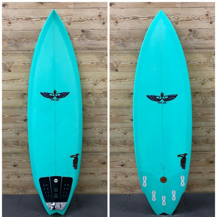 Fin Setup * | Discount Store 6'1 X 20 1/2 X 2 1/4 Von Sol "Mantis" Shortboard Surfboard