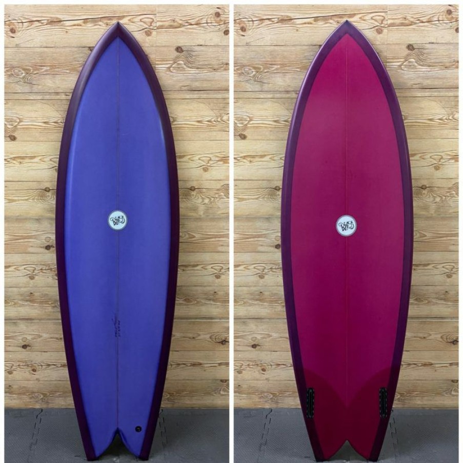 Fin Setup * | Online Brand New 5'10" X 20 3/8 X 2 5/8 Blackbird "Twin Fish" Surfboard