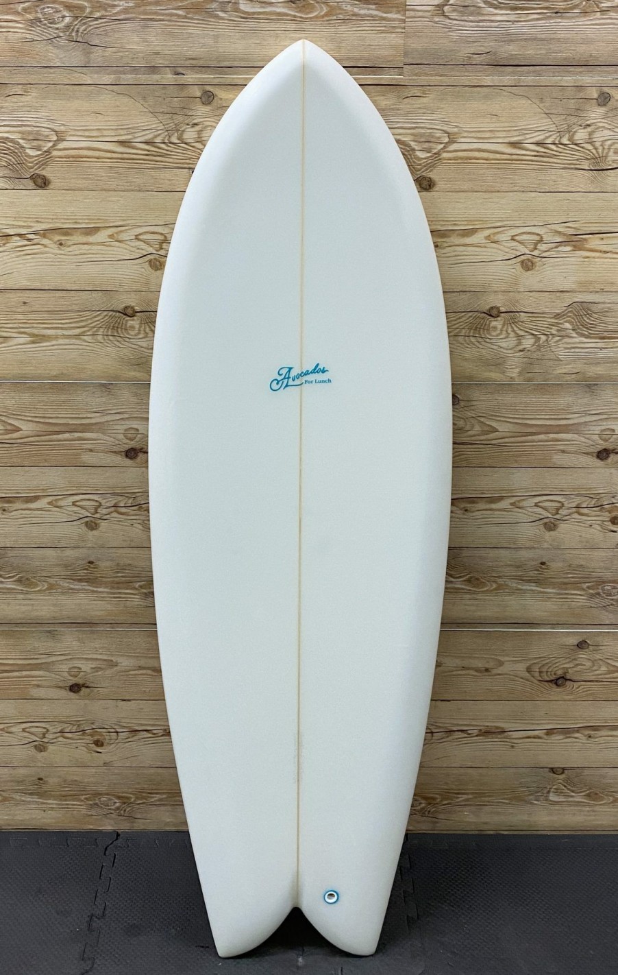 Fin Setup * | Promotion Like New 5'1 X 20 X 2 7/8 Avocados For Lunch Twin Fish Surfboard