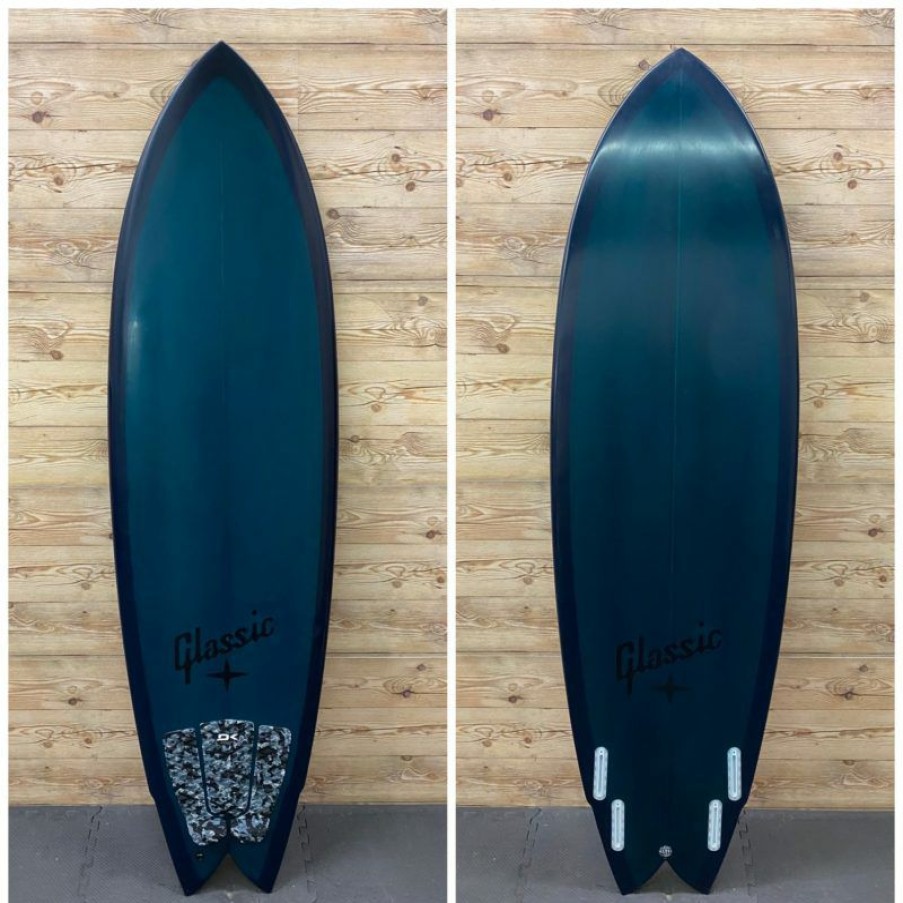 Fin Setup * | Premium 6'8 X 22 1/2 X 2 3/4 Glassic Quad Fish Surfboard