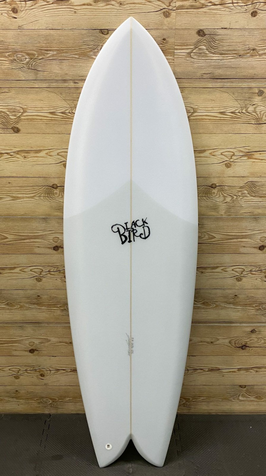 Fin Setup * | Premium Brand New 5'8 X 20 5/8 X 2 1/2 Blackbird "Twin Fish" Surfboard