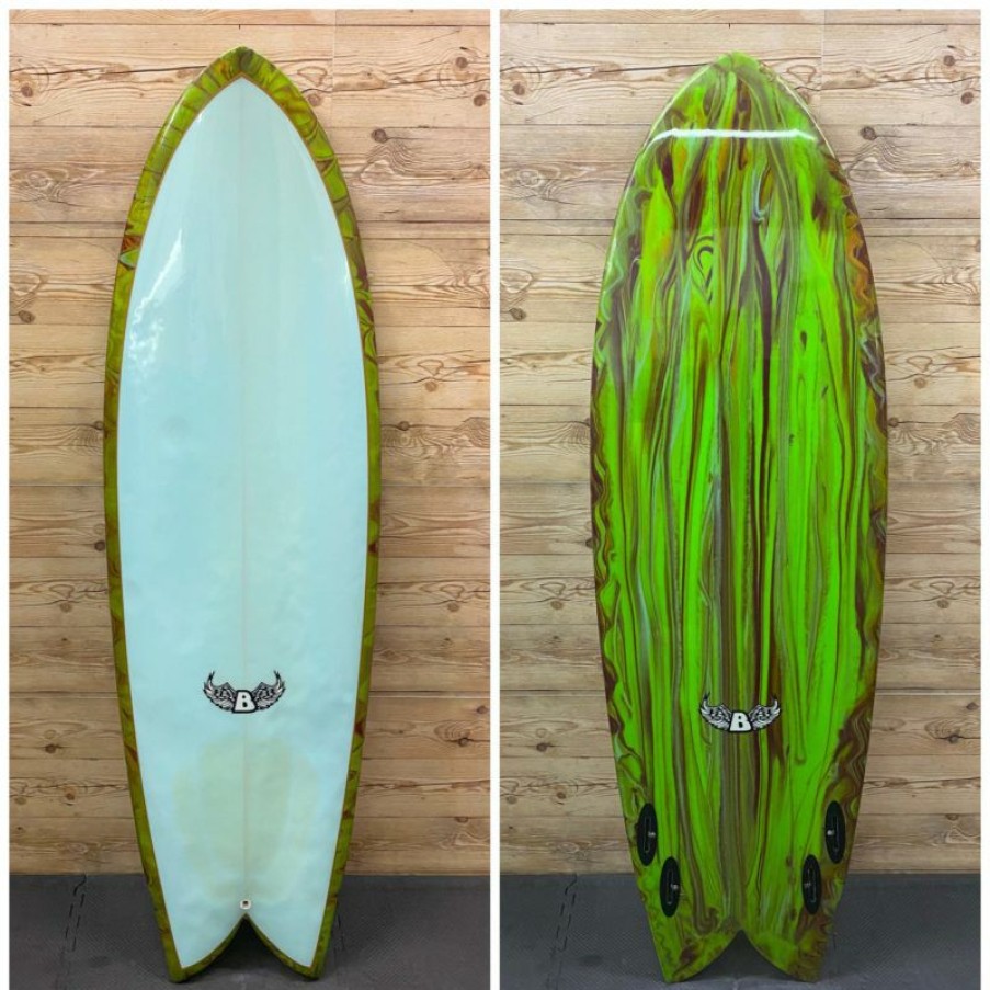 Fin Setup * | Best Choice 6 X 21 1/2 X 3 Bullock Surf Quad Fish Surfboard