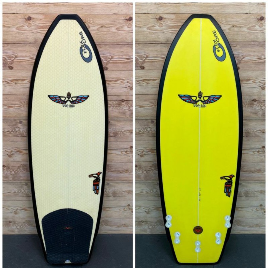 Fin Setup * | Low Price 5'6 X 21 3/4 X 2 3/4 Eps Flex Core Von Sol "Flying Manta" Surfboard