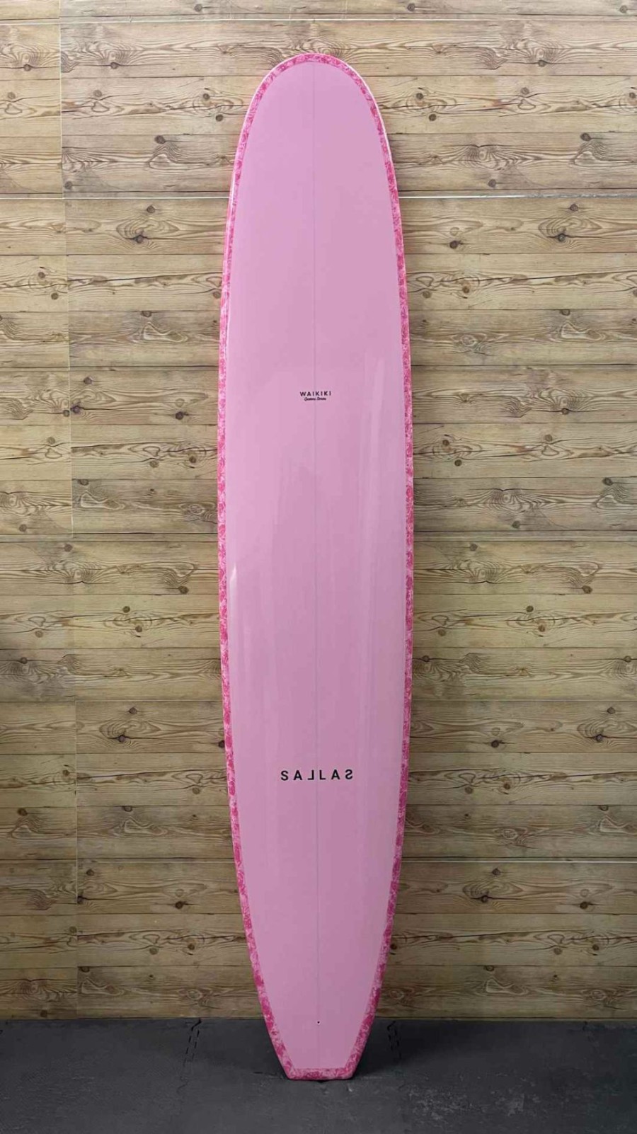 Fin Setup * | Premium Brand New 9'6 X 23 X 3 (77.2L) Kai Sallas Thunderbolt Silver "Waikiki Queens" Longboard Surfboard