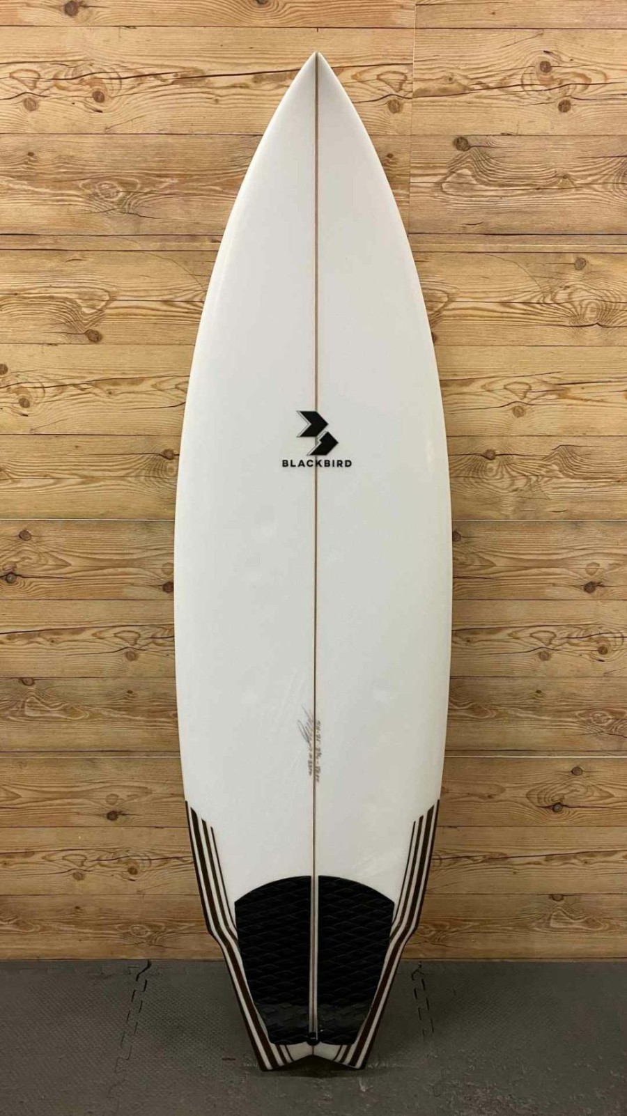 Fin Setup * | Premium 5'11" X 21 X 2 3/4 Blackbird "Winged Swallow Tail" Shortboard Surfboard