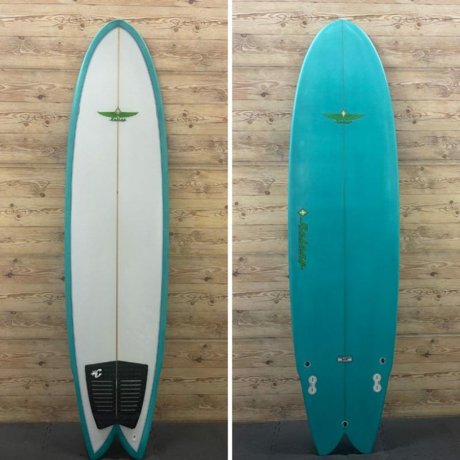 Fin Setup * | Fashion 7'6 X 23 X 3 Delray "Orca" Twinzer Fish Funboard Surfboard