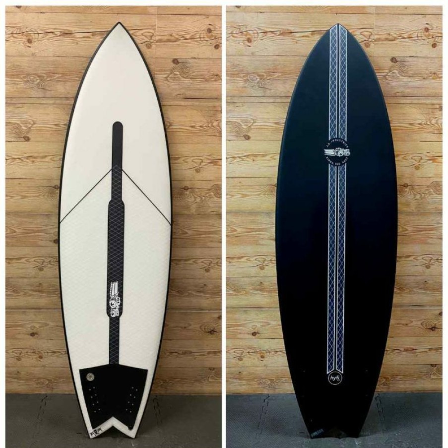 Fin Setup * | Popular Nearly New 6 X 21 X 2 3/4 (38.6L) Js Industries Hyfi 2.0 "Black Baron" Fish Surfboard