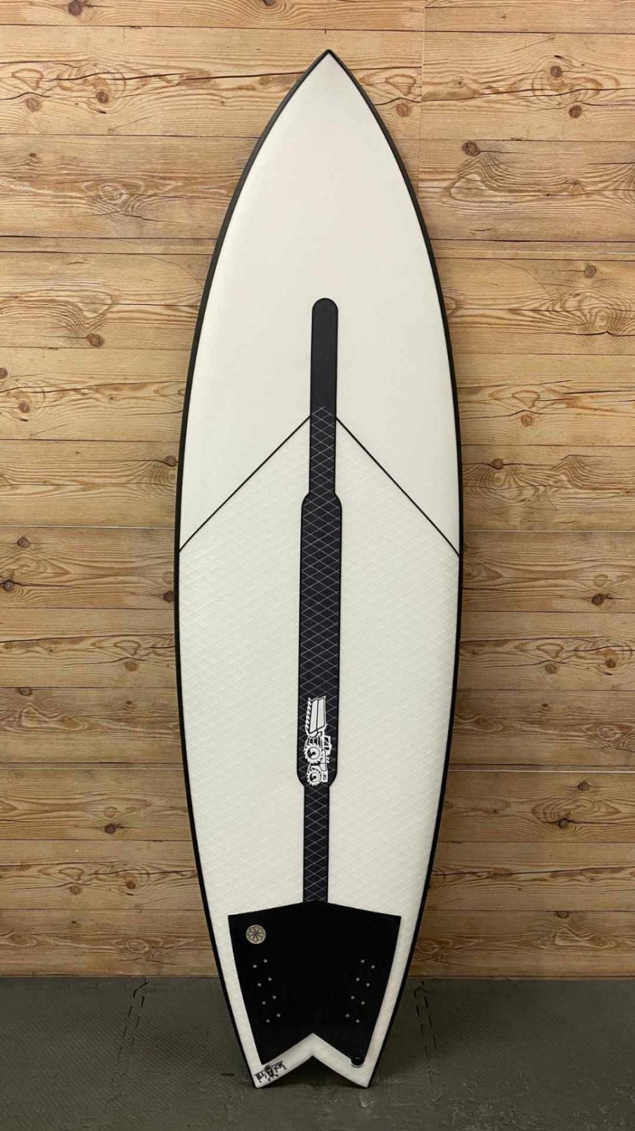 Fin Setup * | Popular Nearly New 6 X 21 X 2 3/4 (38.6L) Js Industries Hyfi 2.0 "Black Baron" Fish Surfboard