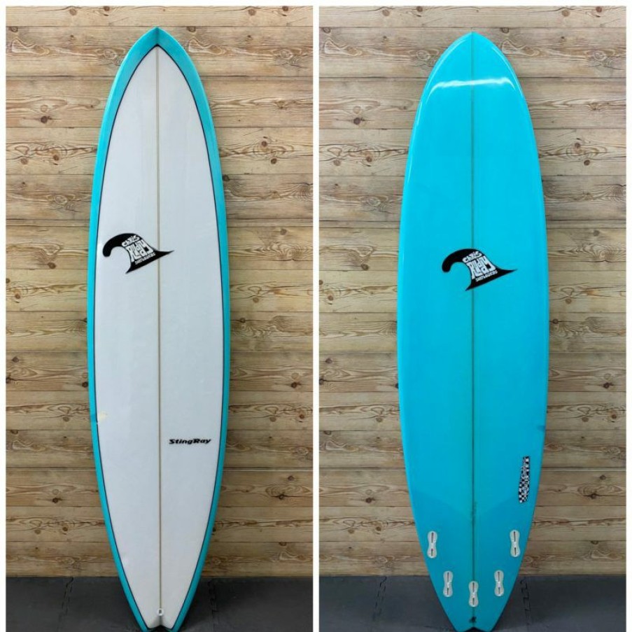 Fin Setup * | Promotion 7'2 X 21.5 X 2.75 Chris Ruddy "Stingray" Funboard Surfboard