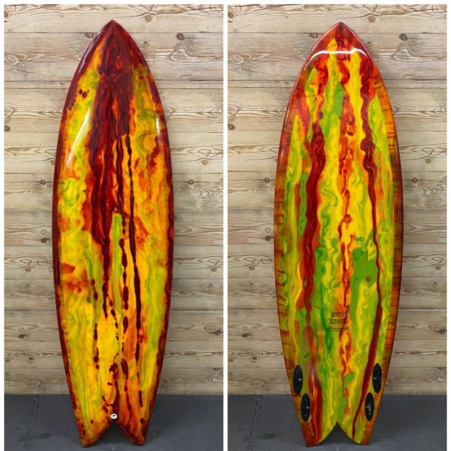 Fin Setup * | Best Choice 5'8 X 20 1/8 X 2 1/2 Break Selection "Quad Fish" Surfboard