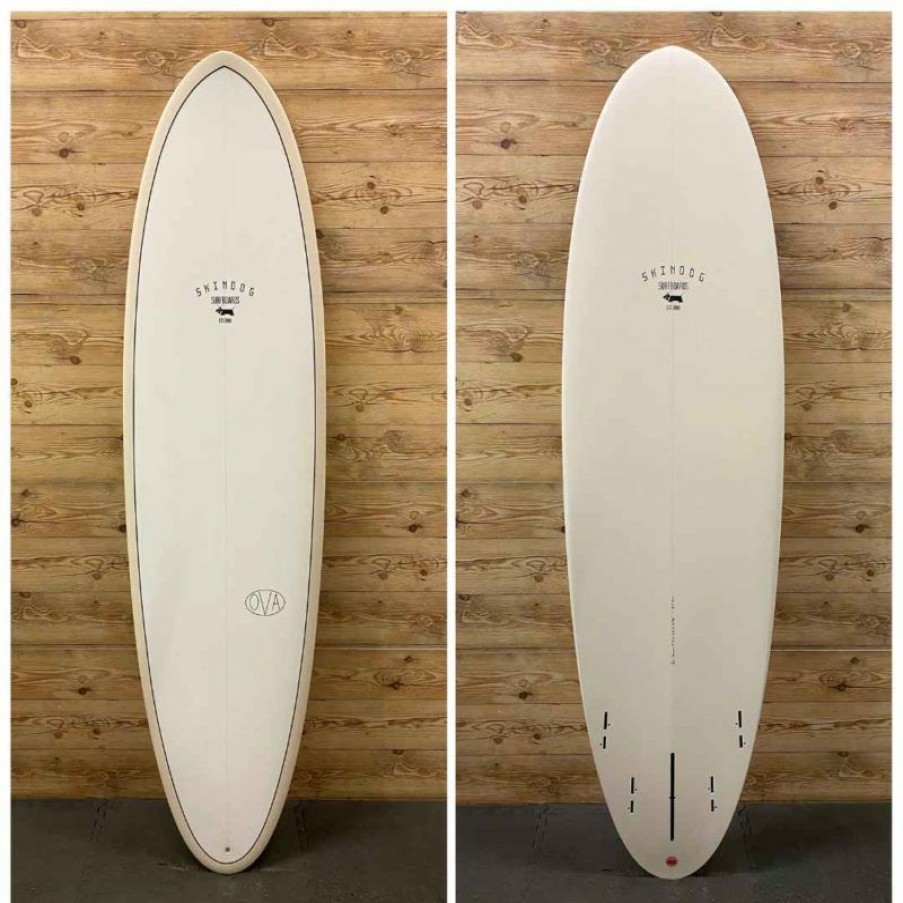 Fin Setup * | Wholesale Brand New 7 X 22 X 2 7/8 (47L) Skindog Ova Thunderbolt Red Funboard