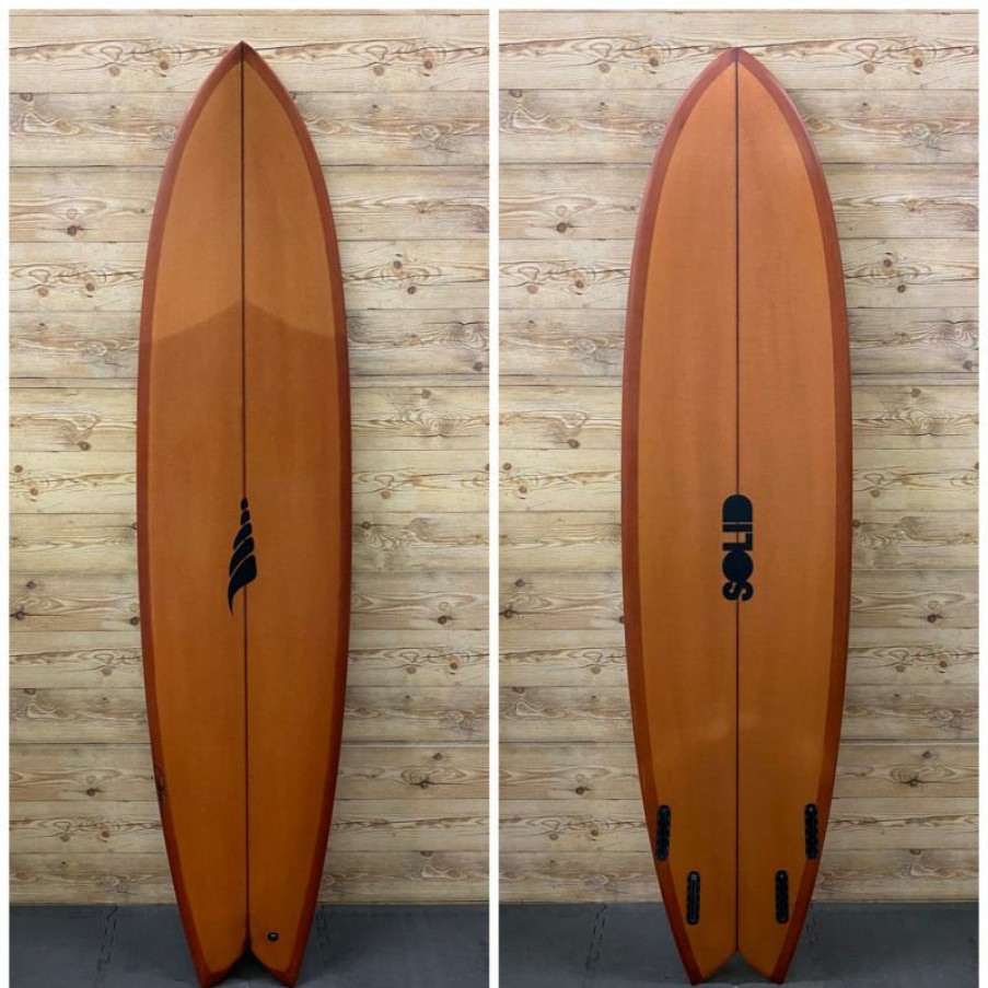 Fin Setup * | Lower Prices Like New 7'6 X 22 X 2.87 (50.7L) Solid "Pescador" Quad Fish Surfboard