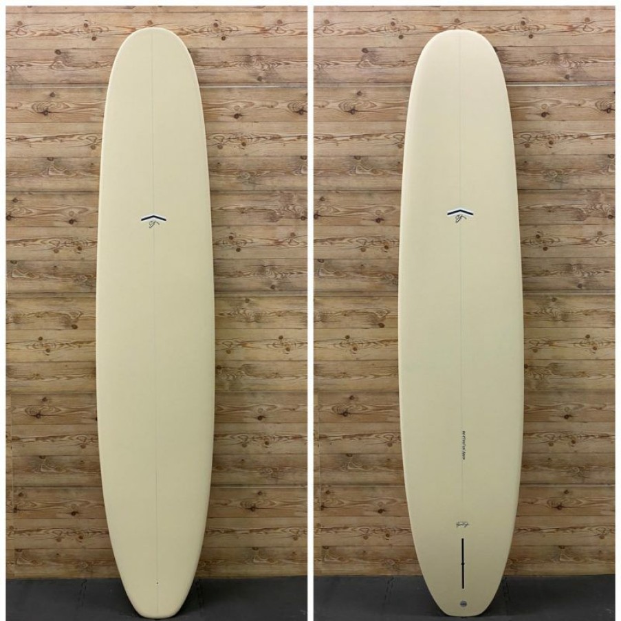 Fin Setup * | Excellent Quality Brand New 9'6 X 23.75 X 3.32 (86L) Cj Nelson Thunderbolt Silver "Apex" Longboard Surfboard