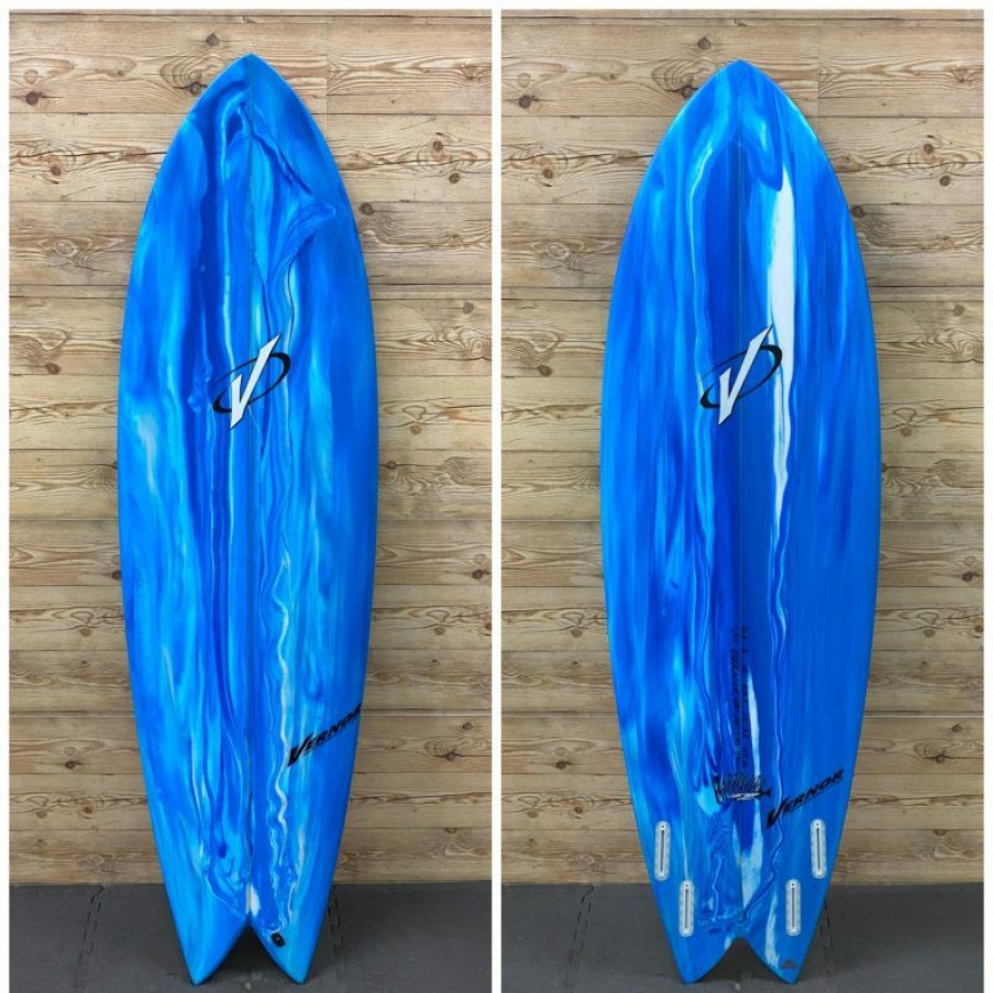 Fin Setup * | Latest Fashion 6'6 X 22.5 X 3 (47.5L) Vernor "Barracuda" Fish Surfboard