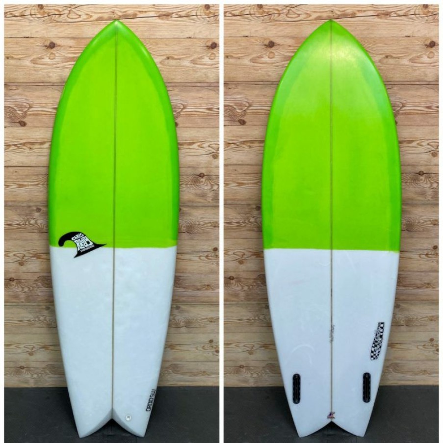 Fin Setup * | Featured 5'8 X 21 1/2 X 2 5/8 Chris Ruddy Twin Fish Surfboard